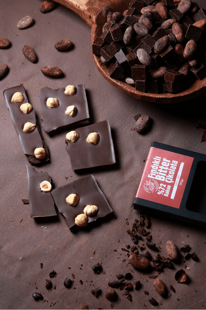 Hazelnut Vegan, Gluten-Free Dark Chocolate - 72% Cacao | Aroha