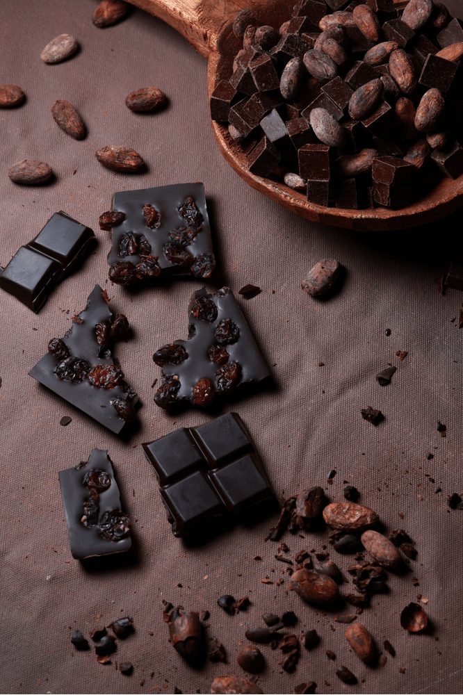 Sugar-Free Cranberry 100% Dark Chocolate-Vegan, Gluten-Free, Ketogenic 6 pieces | Aroha