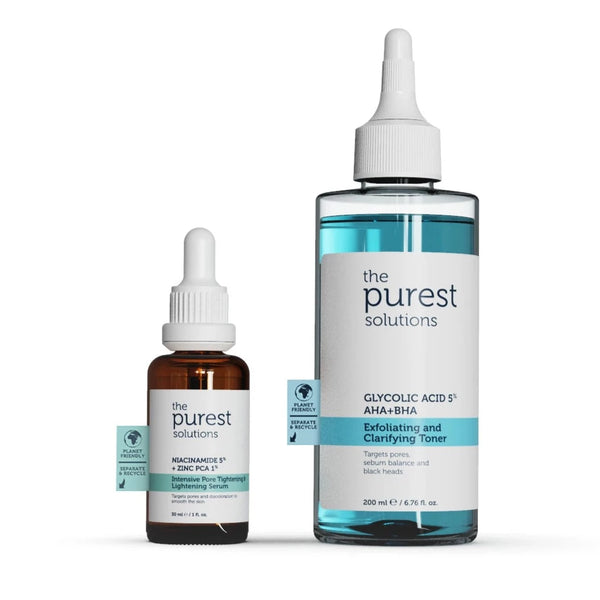 Acne Anti-Acne Sebum Balancing And Pore Firming Care Set | The Purest Solutions