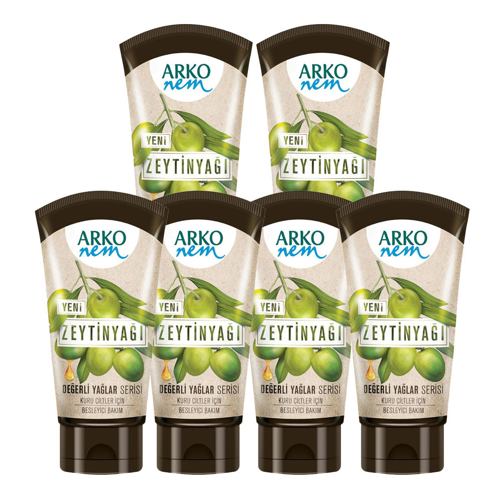 Arko Nem Olive Oil Cream New Precious Oils Series 60 ml X6