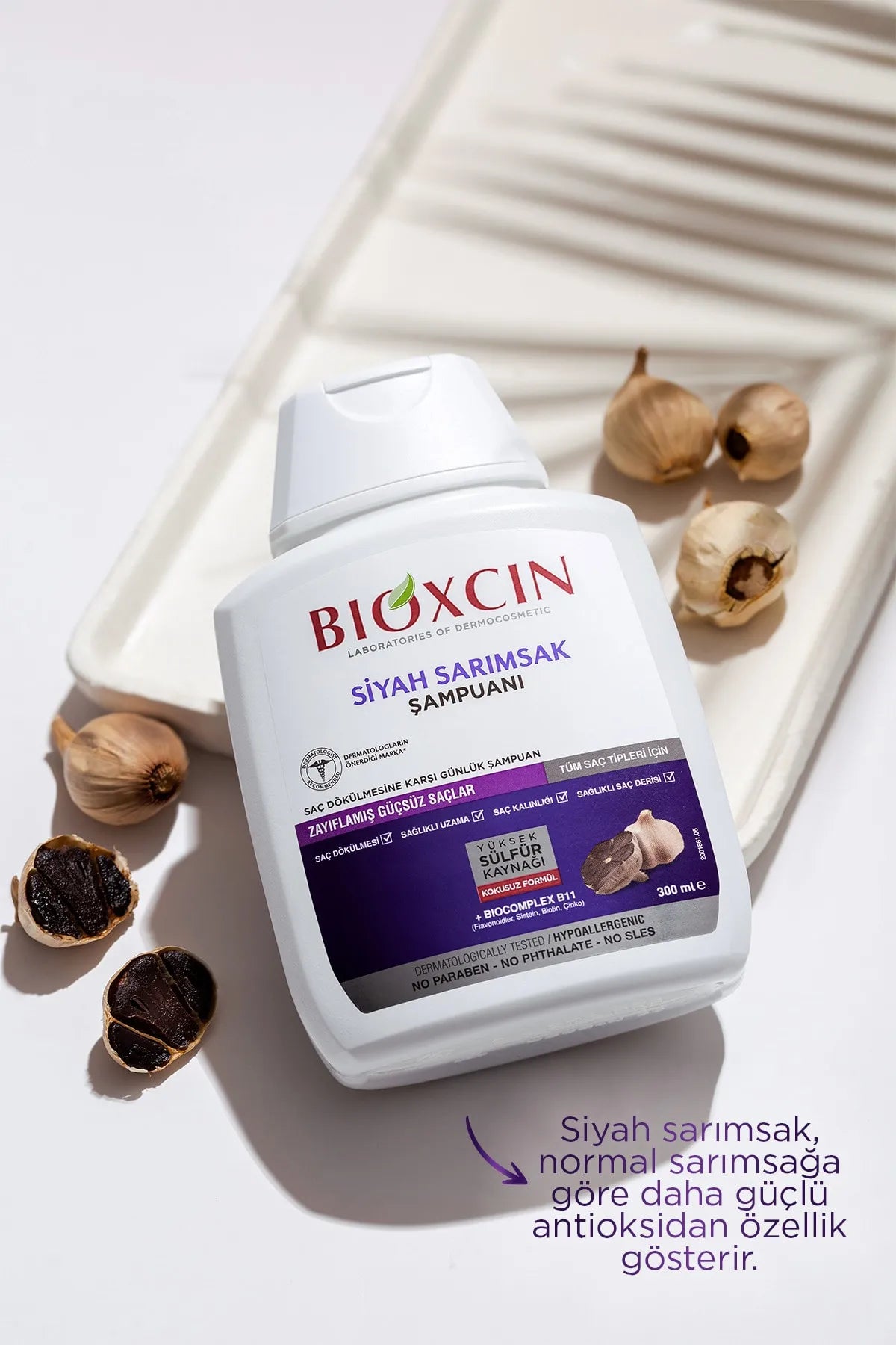 Bioxcin Black Garlic Shampoo 300 ml