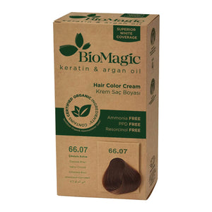 Bio Magic Organic Herbal Hair Dye – Ammonia Free - 66.07 Chocolate Brown - Lujain Beauty