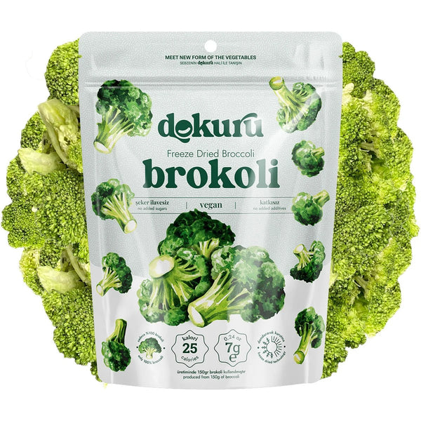 Freeze Dried Broccoli Vegetable Chips - 7gr | Dokuru