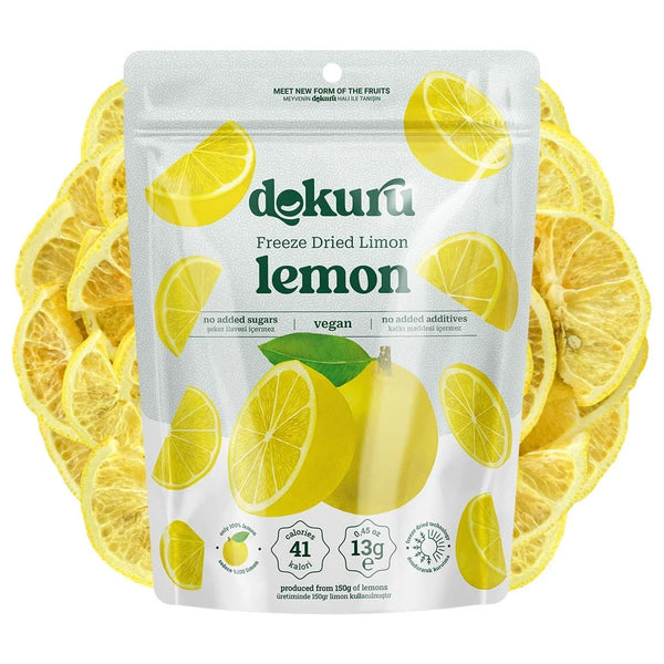 Freeze Dried Lemon Dried Fruit Chips - 13gr | Dokuru