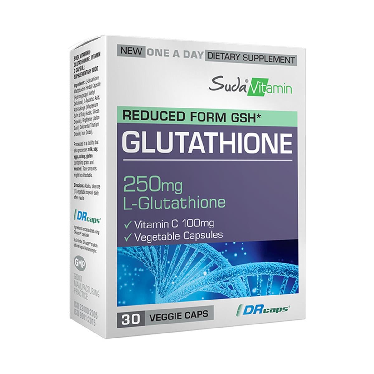 L - Glutathione + Vitamin C 30 Capsules Suda Vitamin Lujain Beauty L - Glutathione + Vitamin C 30 Capsules Suda Vitamin Lujain Beauty