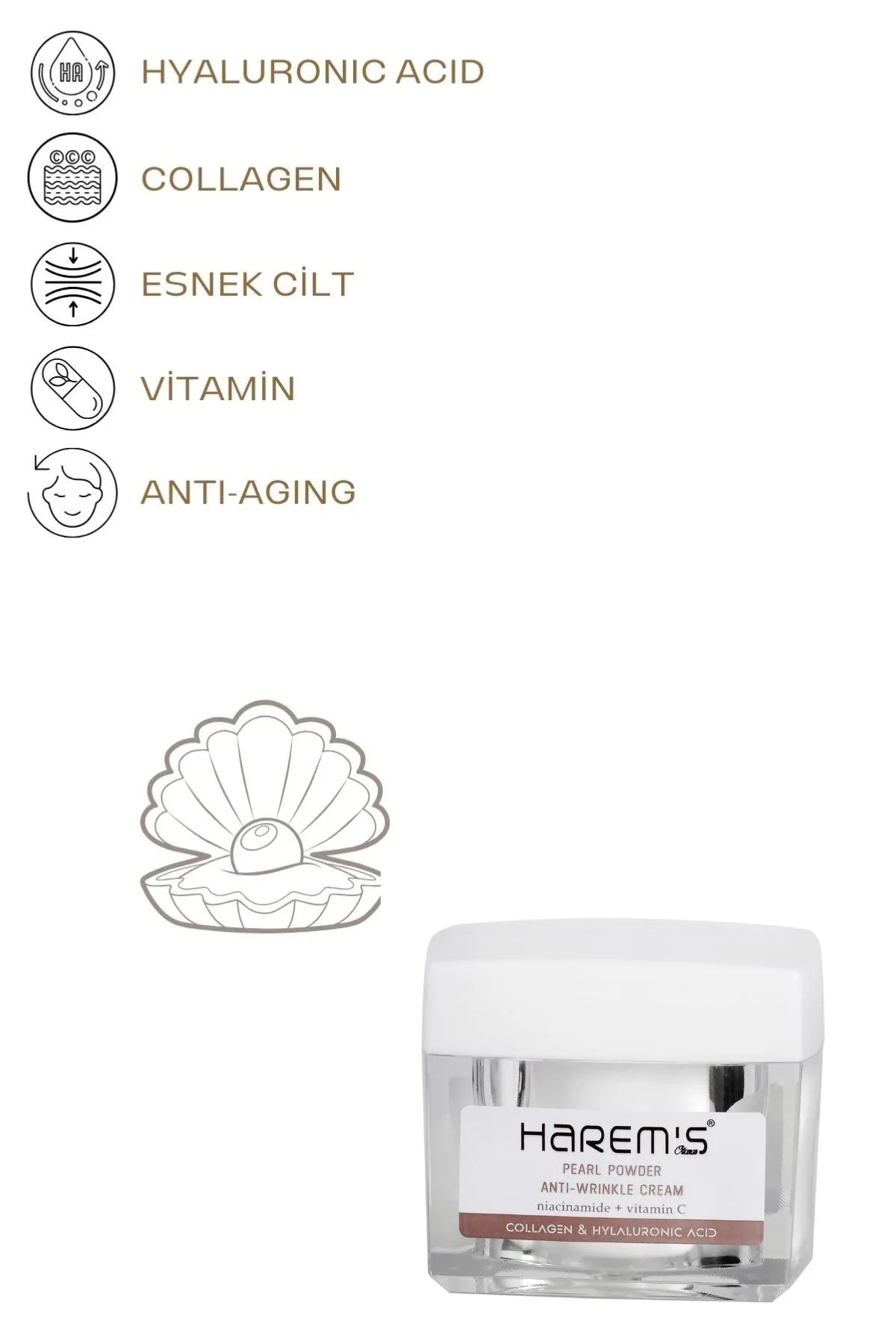 Harems Professional Pearl Powder Cream 50 ml