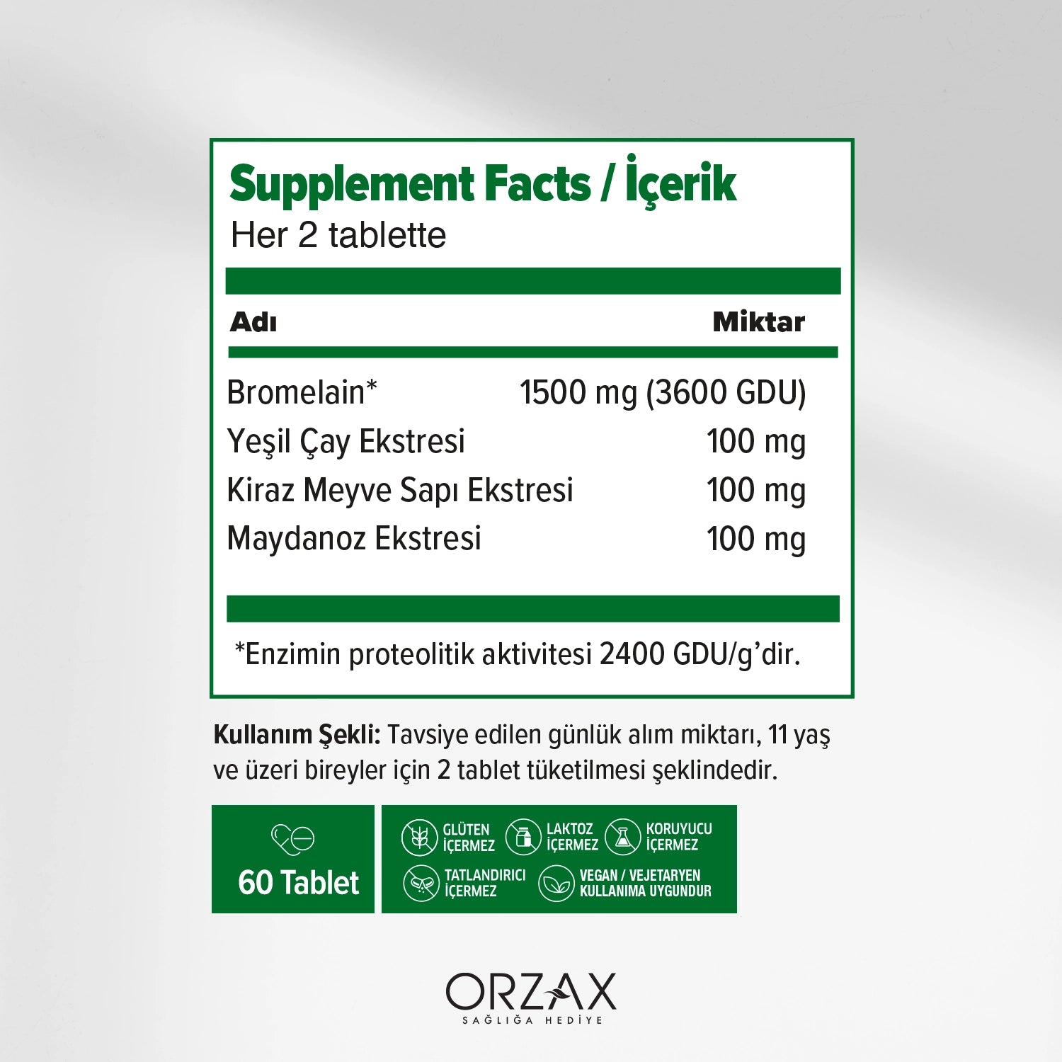 Ocean Bromelain Complex 60 Tablet
