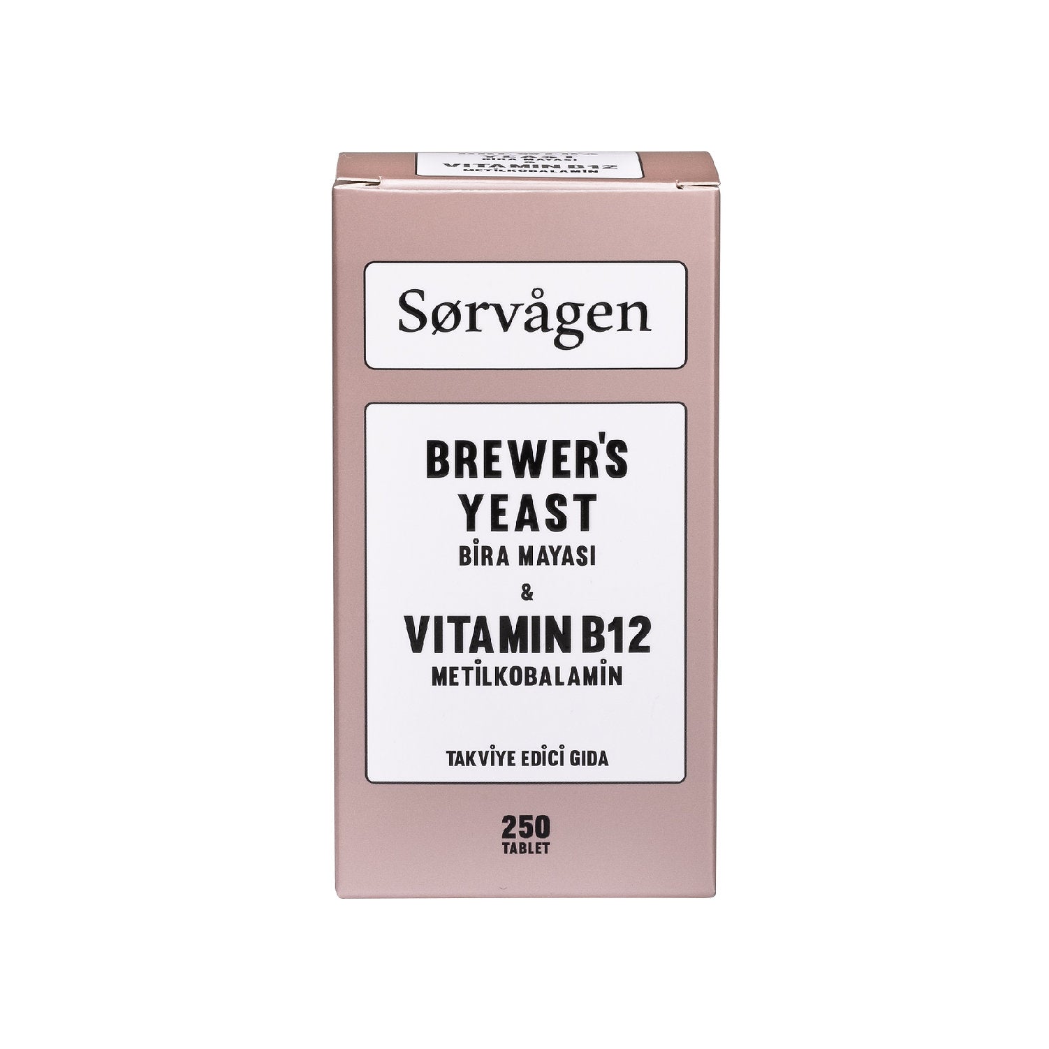 Sorvagen Brewerโs Yeast + Vitamin B12 โ 250 Tablets | Rich in Protein, B-Complex & Minerals