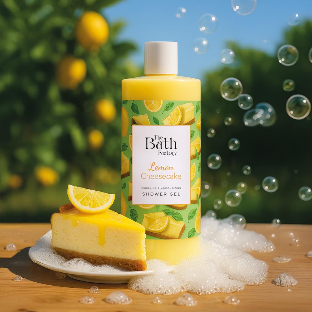 The Bath Factory Moisturizing and Nourishing Lemon Cheesecake Flavored Shower Gel 400 ML