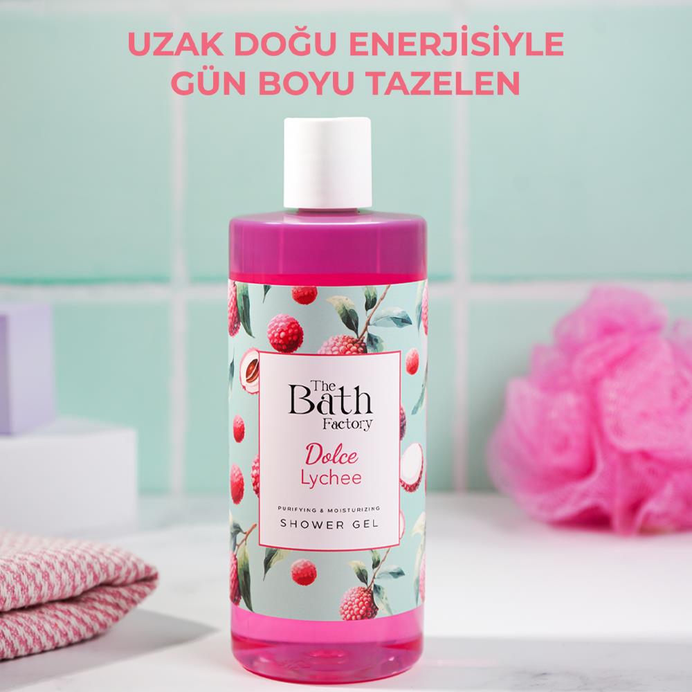 The Bath Factory Moisturizing and Nourishing Lychee Flavored Shower Gel 400 ML