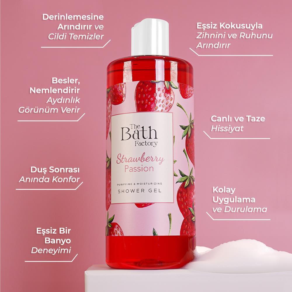 The Bath Factory Moisturizing and Nourishing Strawberry Shower Gel 400 ML