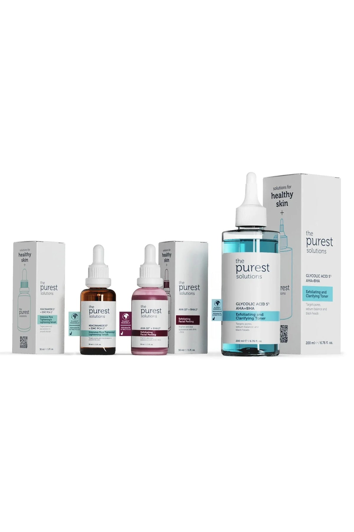 The Purest Solutions Anti-Acne and Blackhead Prevention Brightening Care Set
