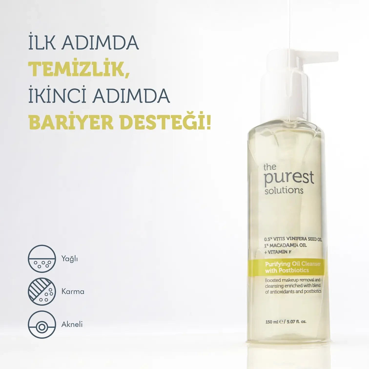 The Purest Solutions Postbiotic Purifying Cleansing Oil 150 ml