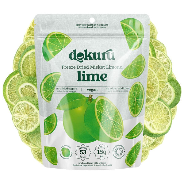 Freeze Dried Lime Dried Fruit Chips - 15gr | Dokuru
