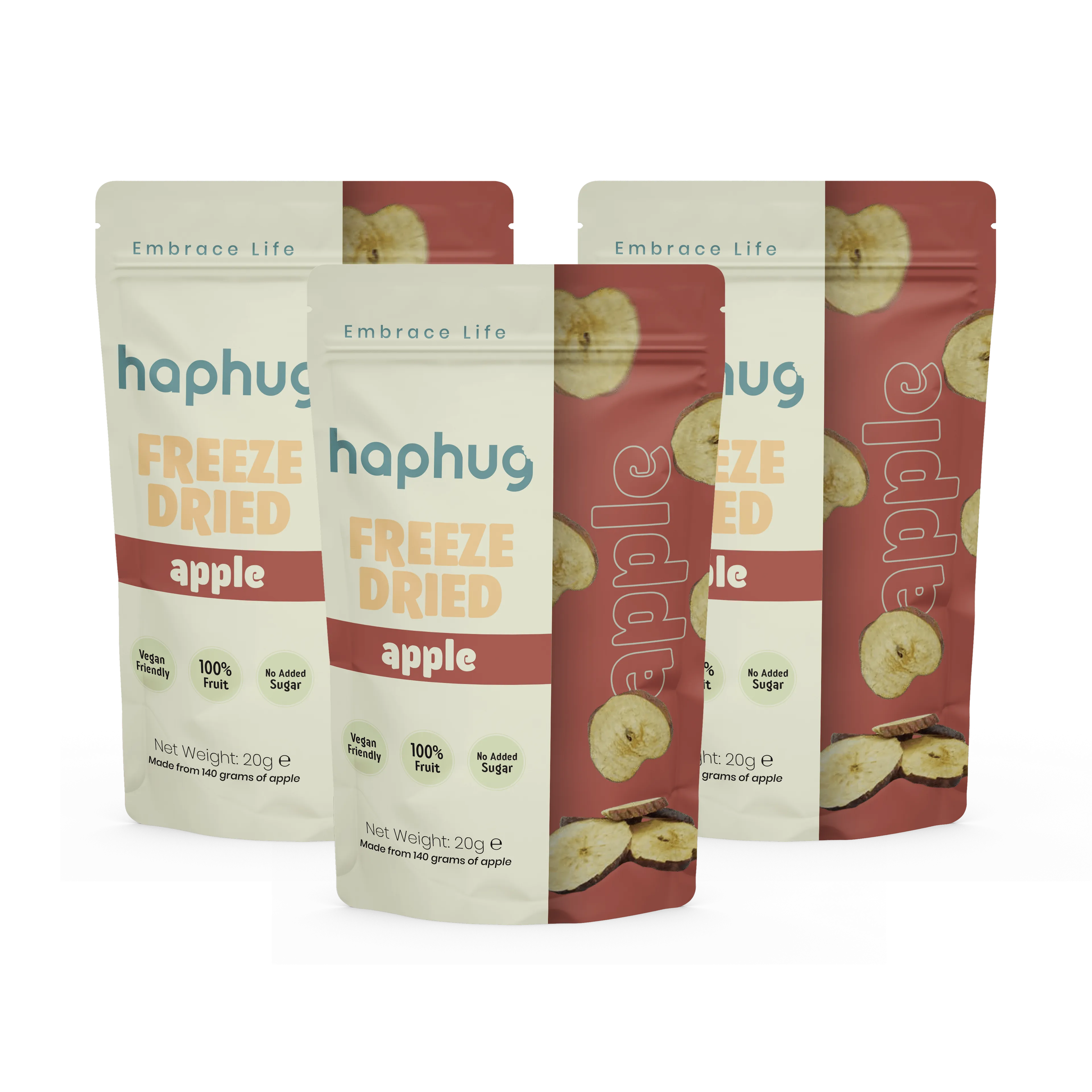 Freeze Dried Apples 20g x 3 Pack | Hap Hug