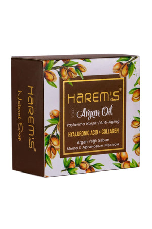 Harem's Ottoman Argan Oil Soap With Hyaluronic Acid 150 g - Lujain Beauty