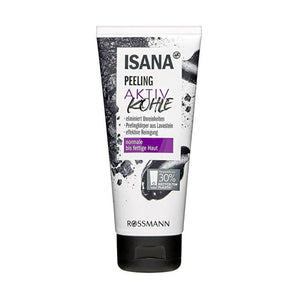Isana Activated Charcoal Peeling 100 ml - Lujain Beauty