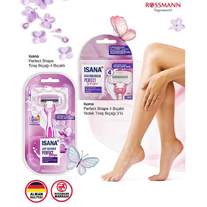 Isana Replacement Razor for Women 4 Blades 1 pc - Lujain Beauty