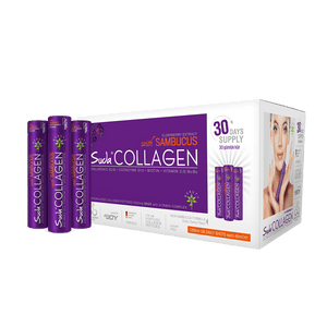 Ready-to-Drink Liquid Hydrolyzed Collagen Peptides 40 ml X 30 Shots Sambucus Nigra | Suda Collagen - Lujain Beauty
