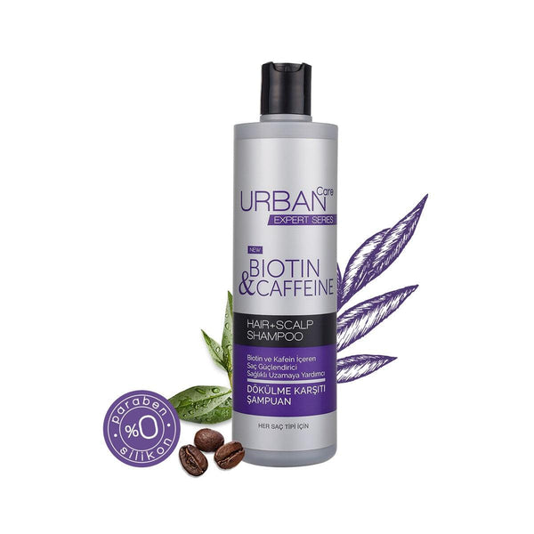 Biotin & Caffeine Anti-spirit Shampoo – 350 Ml | Urban Care - Lujain Beauty