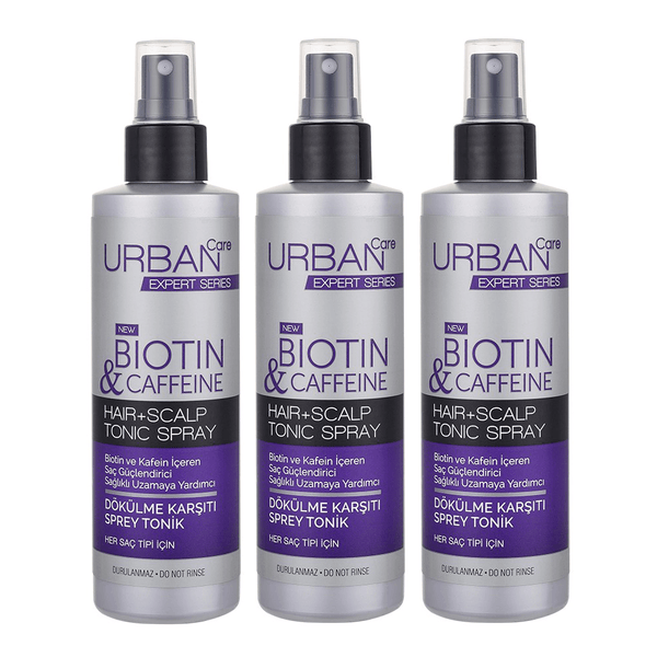 Biotin Hair Tonic Fast-Growing 200 ml X3 | Urban Care - Lujain Beauty