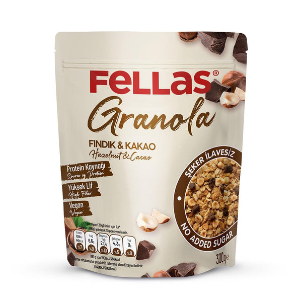 Fellas Granola - Hazelnut & Cacao 300 Gr - Lujain Beauty
