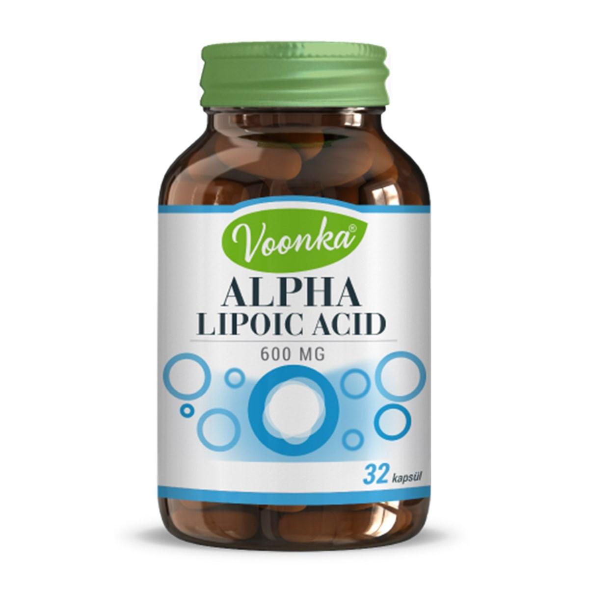 Voonka Alpha Lipoic Acid 600 Mg 32 Capsules - Lujain Beauty