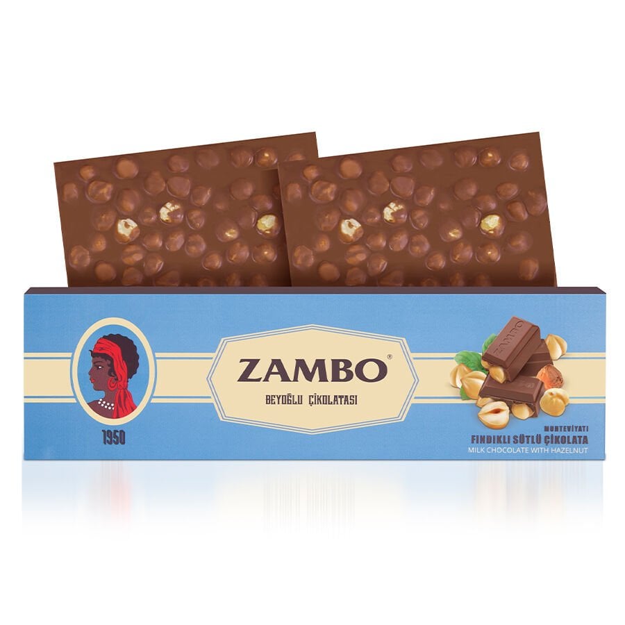 Zambo Hazelnut Milk Chocolate 300g Lujain Beauty