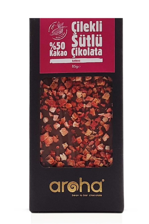 Strawberry Milk Chocolate - 50% Cacao | Aroha