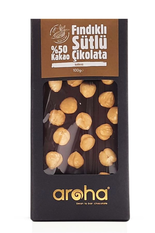 Hazelnut Milk Chocolate - 50% Cacao | Aroha