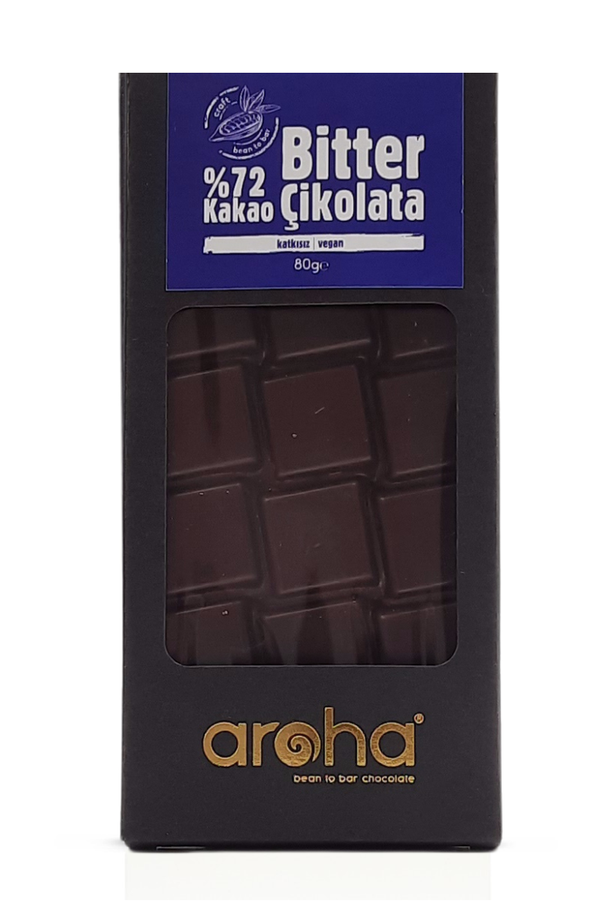 Dark Chocolate Vegan Gluten Free - 72% Cacao | Aroha