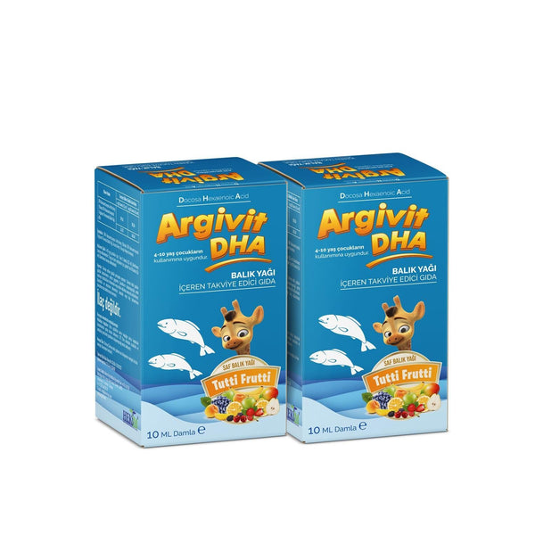 Argivit DHA, Multivitamin Supplement Containing Fish Oil 10 ml X2