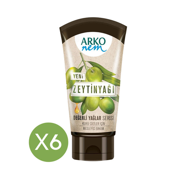 Arko Nem Olive Oil Cream New Precious Oils Series 60 ml X6