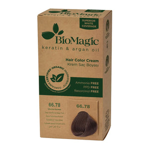 Bio Magic Organic Herbal Hair Dye – Ammonia Free - 66.78 Chocolate Caramel - Lujain Beauty