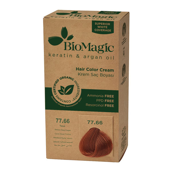 Cinnamon 77.66 - Bio Magic Organic Herbal Hair Dye Color Cream Ammonia Frees