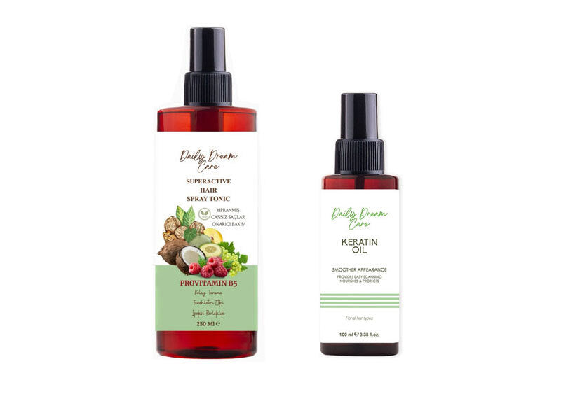 Daily Dream Care 2-Piece Hair Care Set Anti-Hair Loss Hair Tonic + Keratin Care Oil