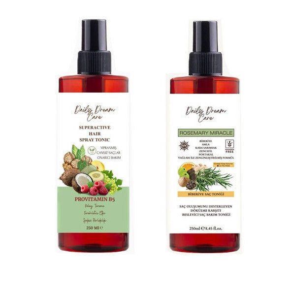 Daily Dream Care Hair-Friendly 2-Piece Tonic Set Fast Growth Rosemary Anti-Loss Hair Root Strengthening Hair Vinegar Tonic Helping Fast Growth 250 ml X2