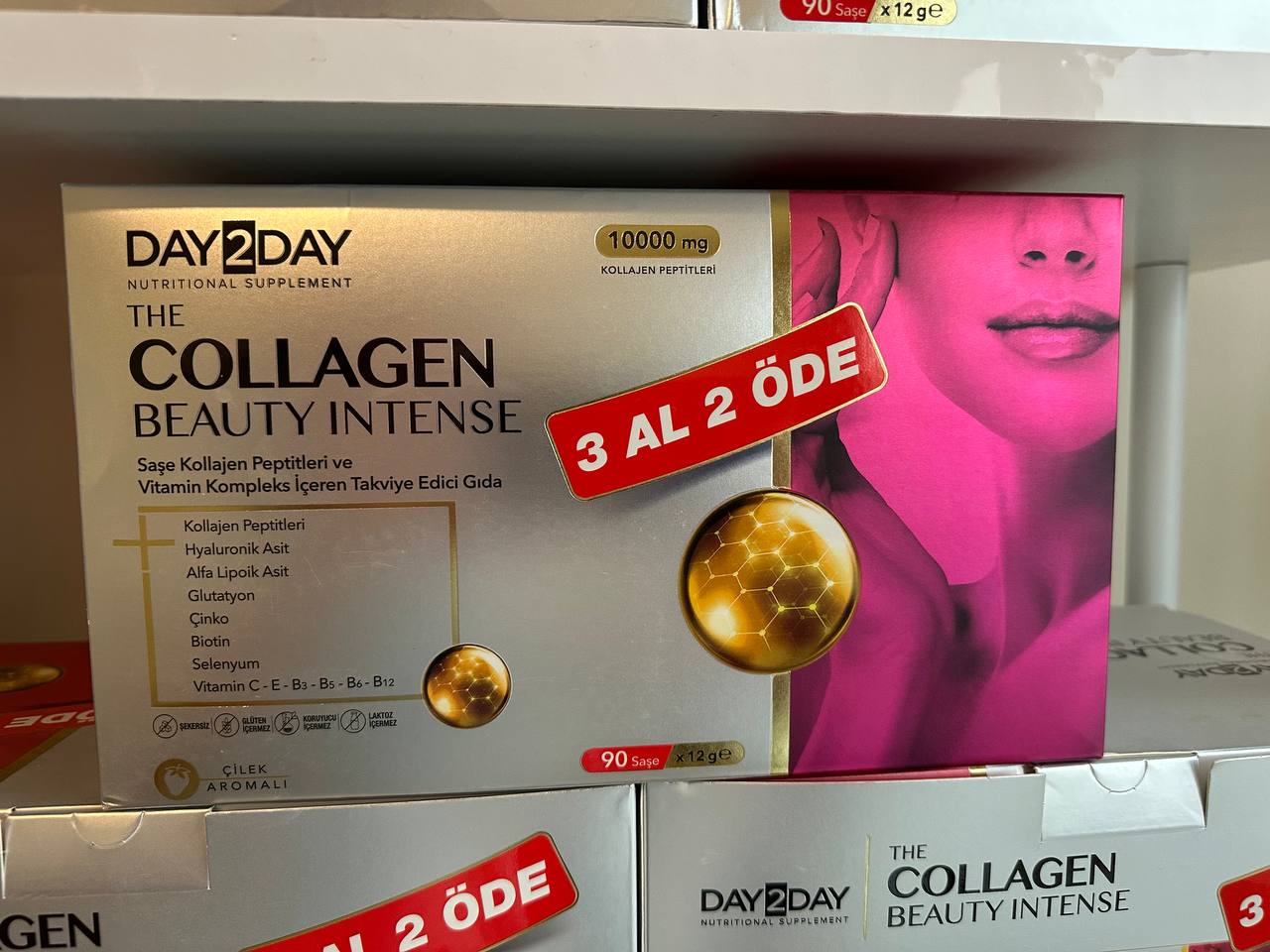 Day2Day The Collagen Beauty Intense – 90 Sachets Advanced Collagen Formula for Skin, Hair & Nails