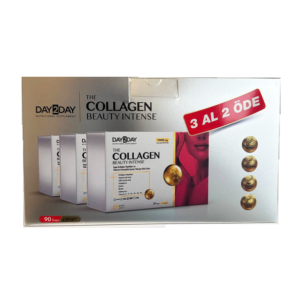 Day2Day The Collagen Beauty Intense – 90 Sachets Advanced Collagen Formula for Skin, Hair & Nails