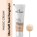 Dr.Clinic Magic Cream Silk Foundation – Natural Radiant Coverage, 30 ml