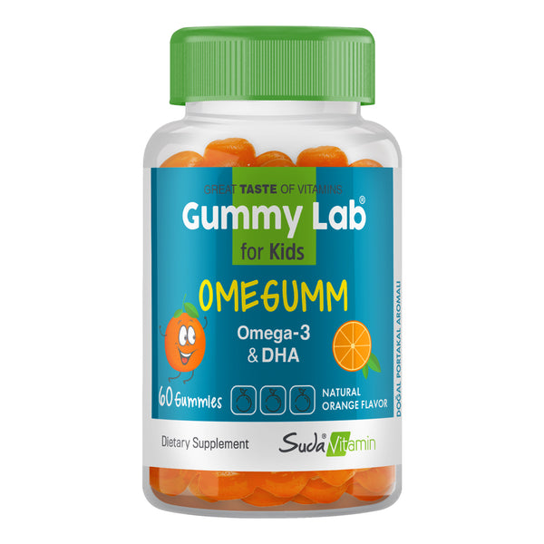 زيت السمك أوميغا 3 DHA للأطفال  جامي لاب 60 شكل حلوى قابل للمضغ | Gummy Lab