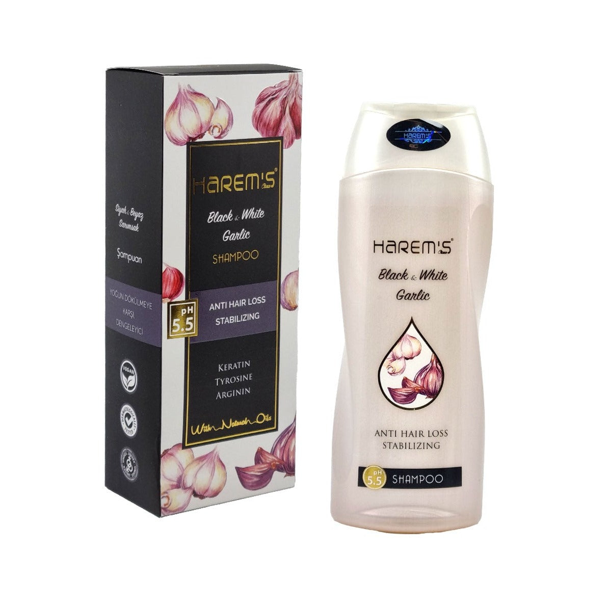 Harem's Ottoman Black & White Garlic Shampoo 350 ml.jpg