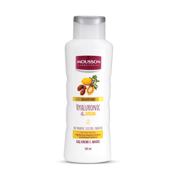 MOUSSON Hair Cream Hyaluronic Acid & Argan 365 ml