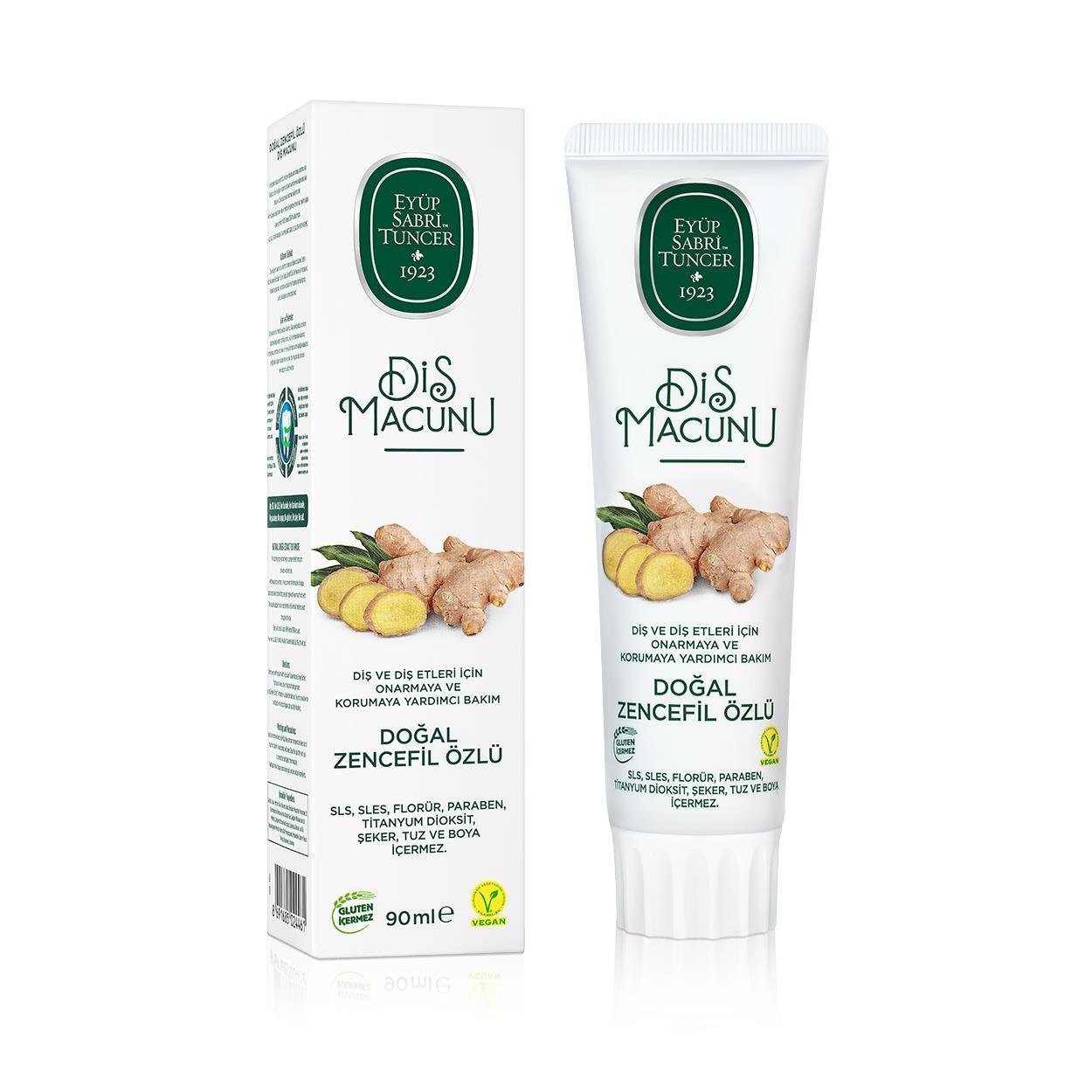 Natural Ginger Extract Toothpaste 90 ml | Eyup Sabri Tuncer – Lujain Beauty