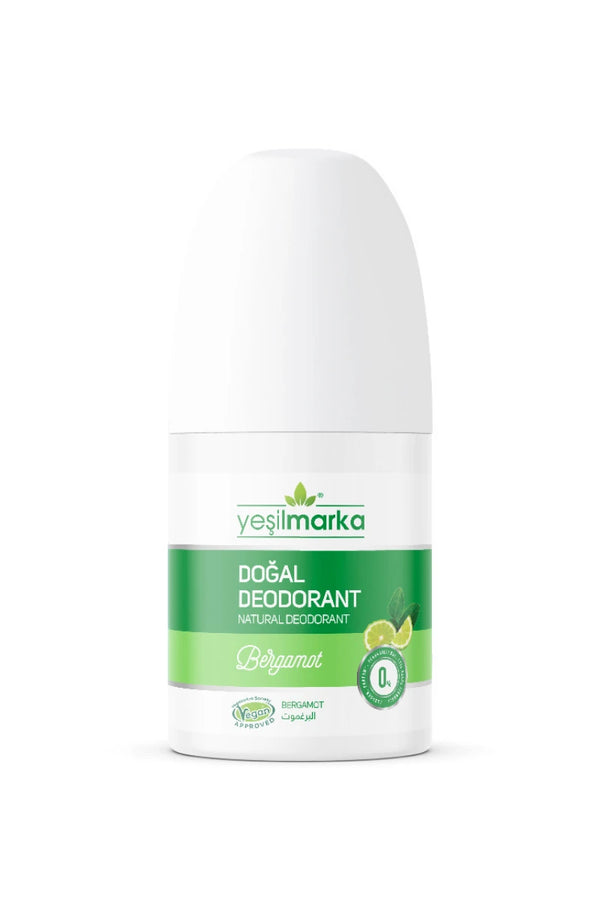 Natural Roll-on Bergamot Deodorant Organic Sweat Odor Prevention 50 ml | Yeşilmarka