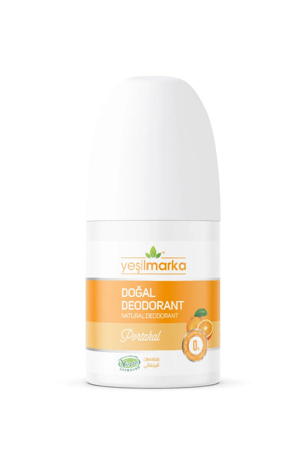 Natural Roll-on Orange Deodorant Organic Sweat Odor Prevention 50 ml | Yeşilmarka