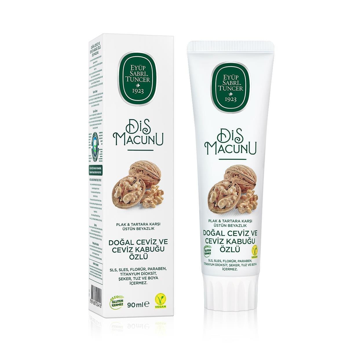 Natural Walnut and Walnut Shell Toothpaste 90 ml | Eyup Sabri Tuncer ...