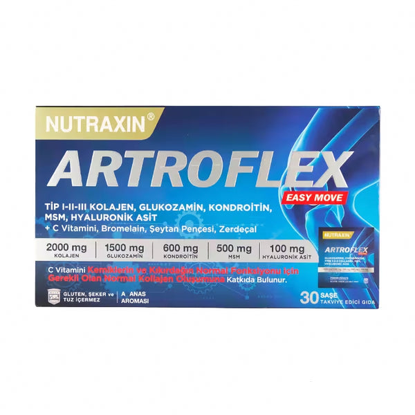 نوتراكسين أرتروفليكس إيزي موف – 30 كيس | دعم المفاصل والغضاريف والكولاجين | Nutraxin Artroflex