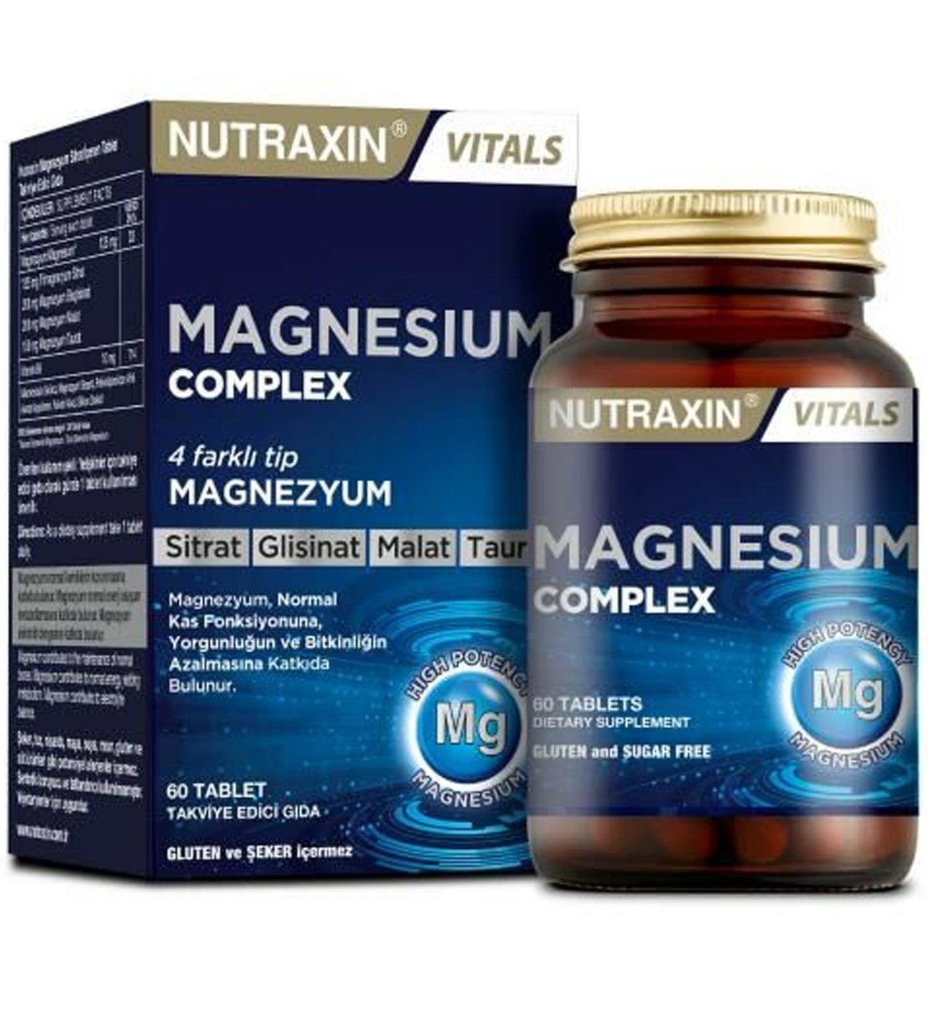 Nutraxin Magnesium Complex + Vitamin B6 60 Tablet