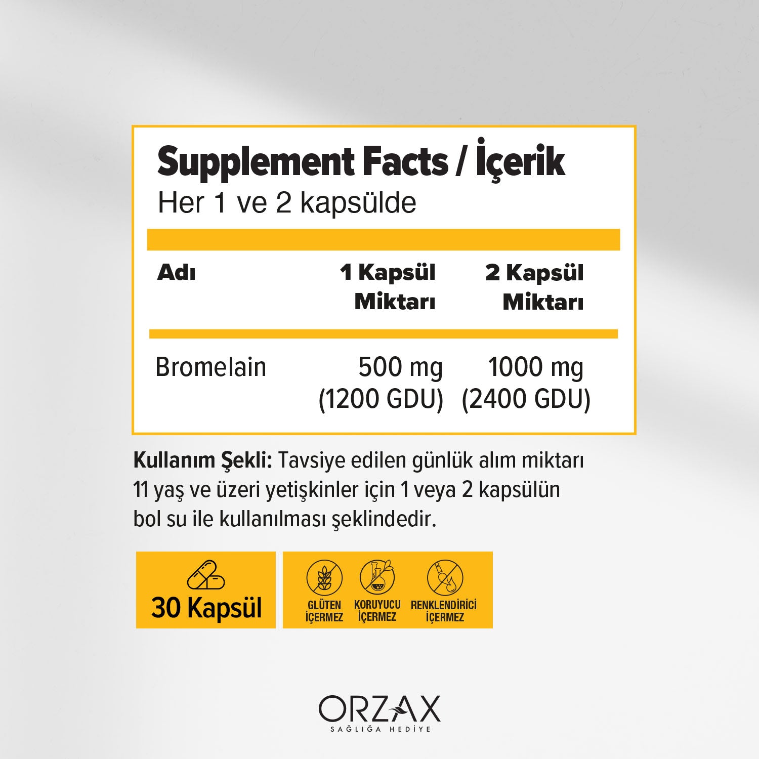 Ocean Bromelain 60 Capsules